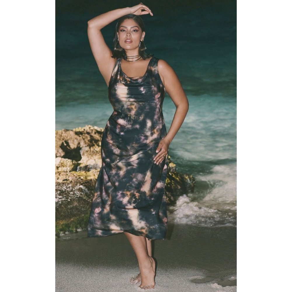 Eloquii Cowl neck maxi dress